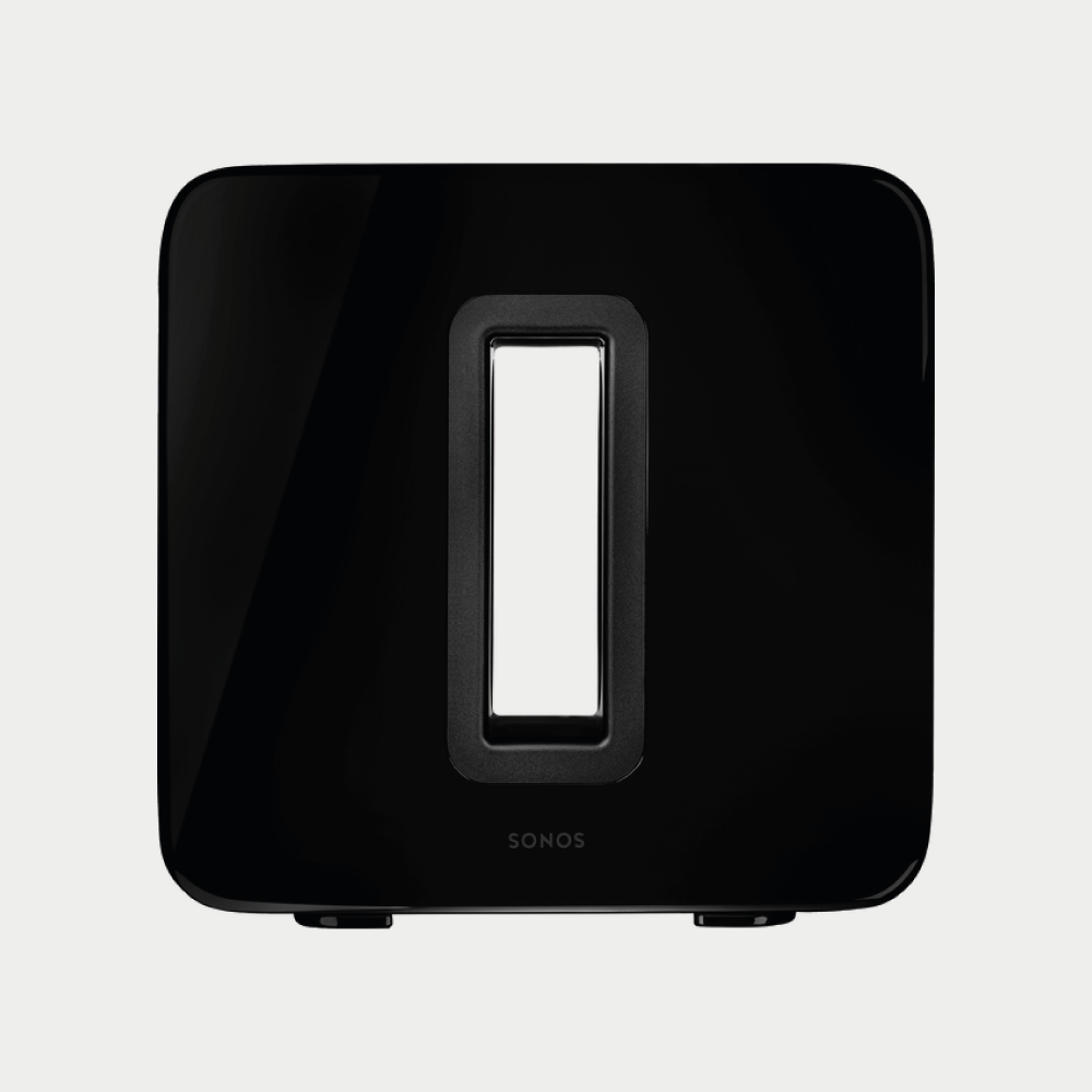 Sonos sub in black is an eye catching wireless subwoofer