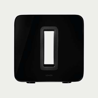 Sonos sub in black is an eye catching wireless subwoofer
