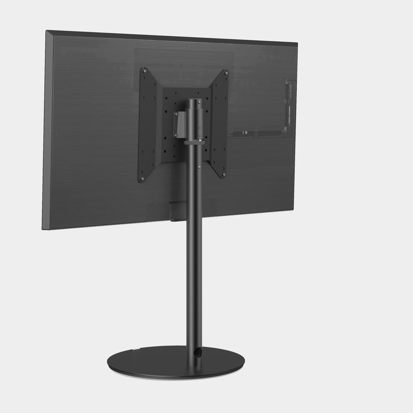 Spectral Circle VX1000 Rotating TV Stand | Rear View | Satin Black | Holburn Online