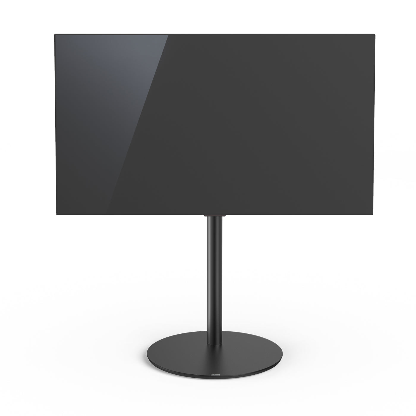 Spectral Circle VX1000 Rotating TV Stand | Front View | Satin Black | Holburn Online