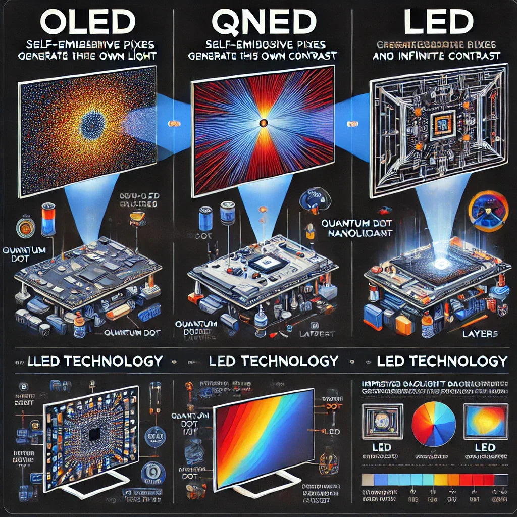 Understanding OLED, QNED and LED TV's