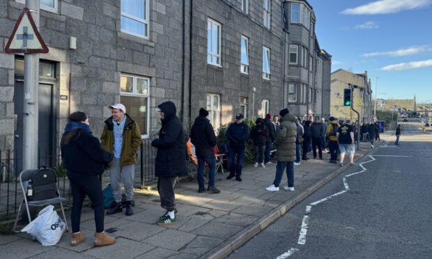 Music fans line the street outside Aberdeen record store – some for nine hours for coveted vinyl records