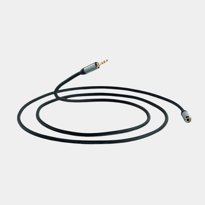 QED Performance Graphite 3.5mm Male to Female Stereo Headphone Extension Cable - 5m