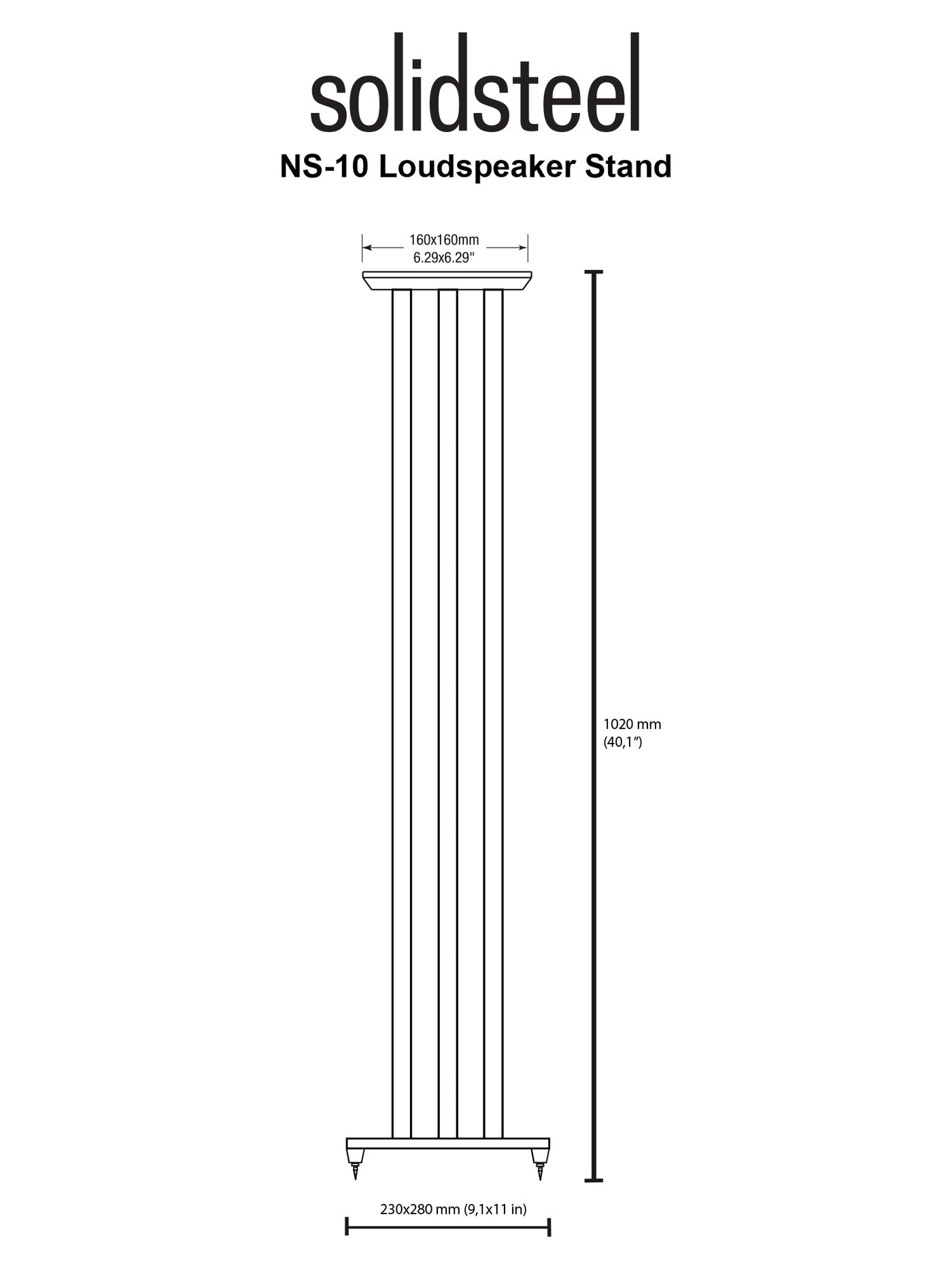 Solid Steel NS-10 Speaker Stands (Clearance)