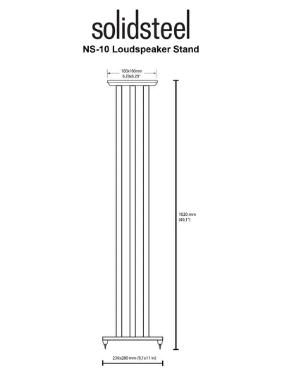 Solidsteel NS-10 Speaker Stands - Ex-Demonstration
