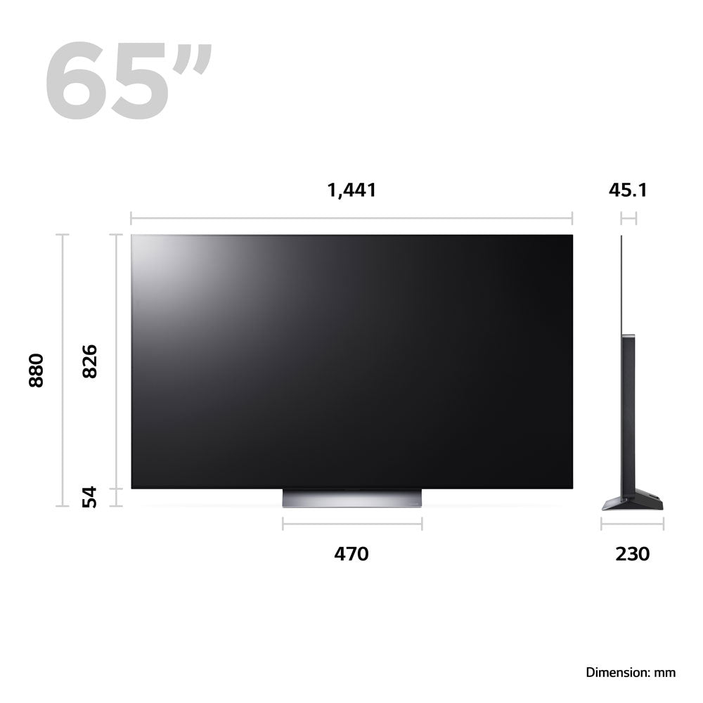 OLED65C36LA LG OLED evo C3 65 inch 4K Smart TV