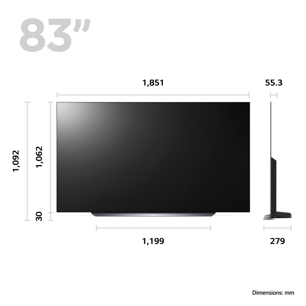 OLED83C36LA LG OLED evo C3 83 inch 4K Smart TV 2023