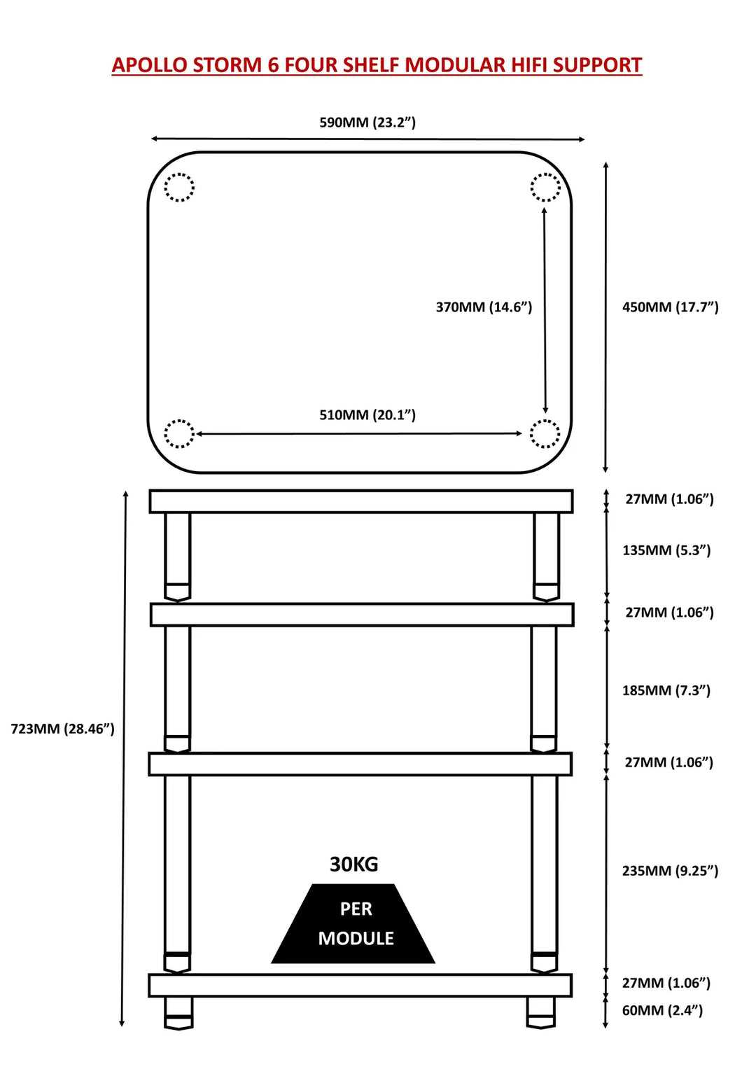 Apollo Storm 6 Hi-Fi Rack