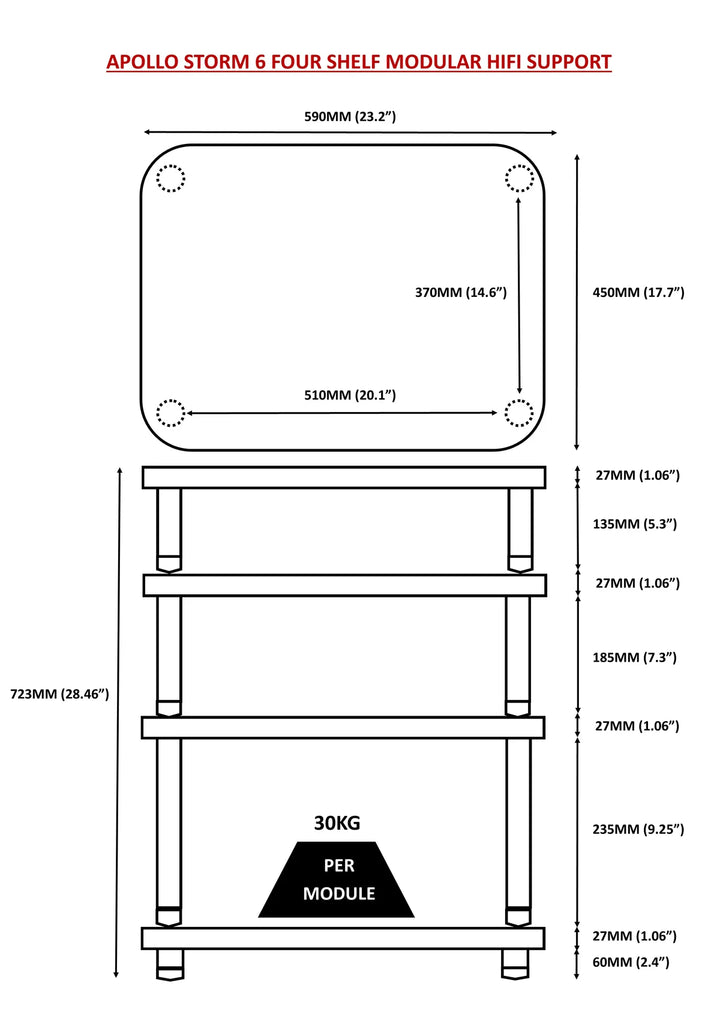 Apollo Storm 6 Hi-Fi Rack