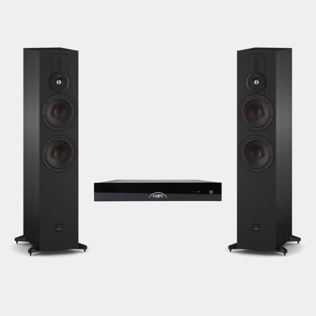 Dali + Naim - Low-Profile Streaming System Bundle