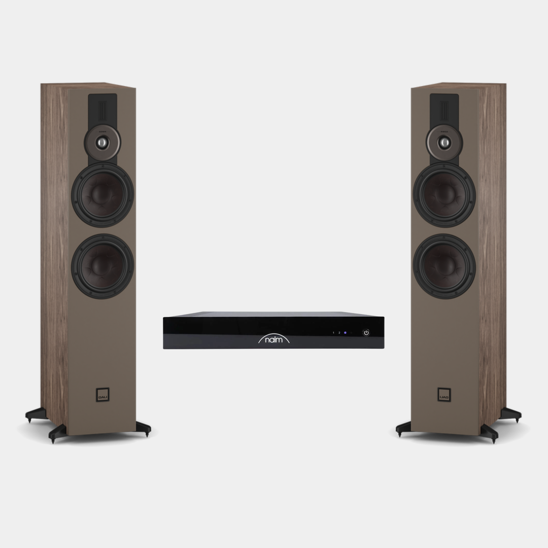 Dali + Naim - Low-Profile Streaming System Bundle
