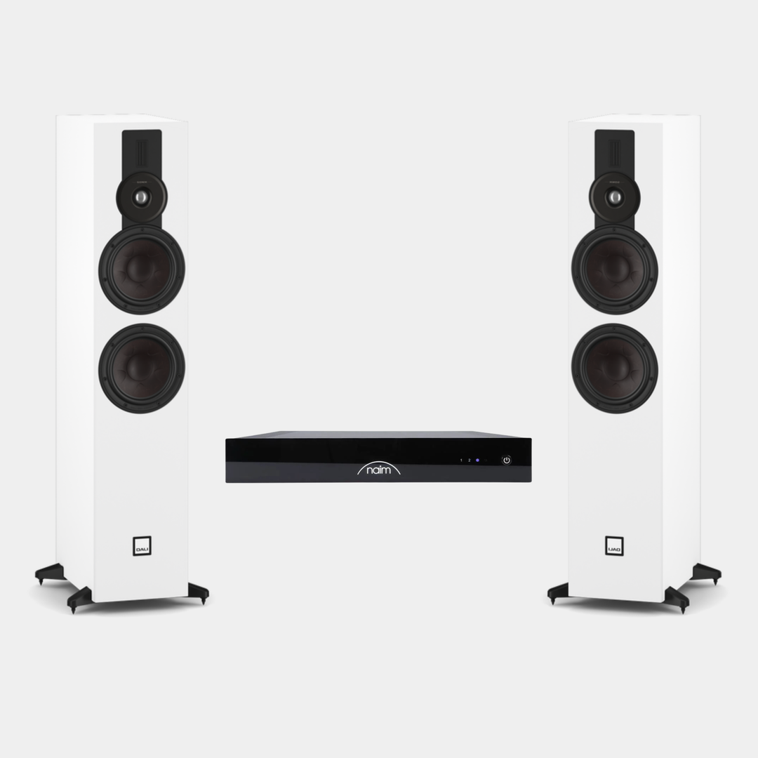 Dali + Naim - Low-Profile Streaming System Bundle
