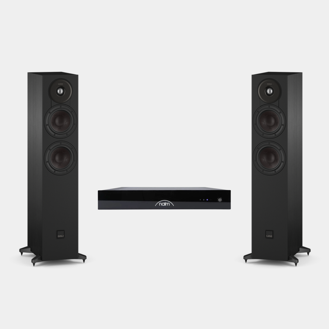 Dali + Naim - Low-Profile Streaming System Bundle