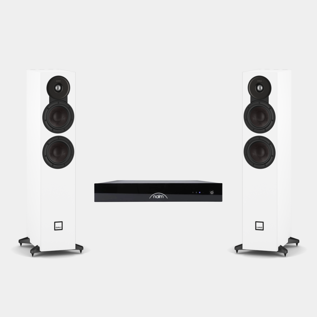 Dali + Naim - Low-Profile Streaming System Bundle
