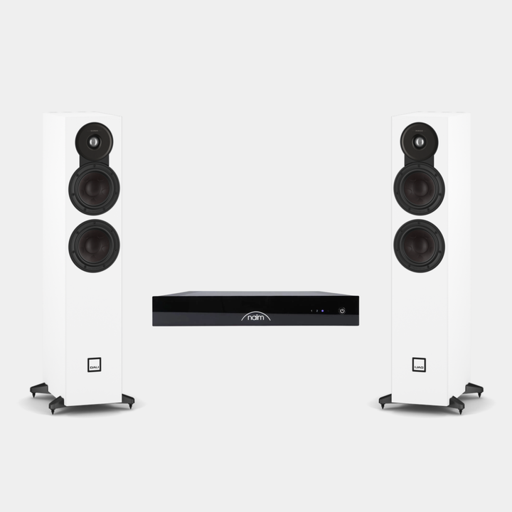 Dali + Naim - Low-Profile Streaming System Bundle