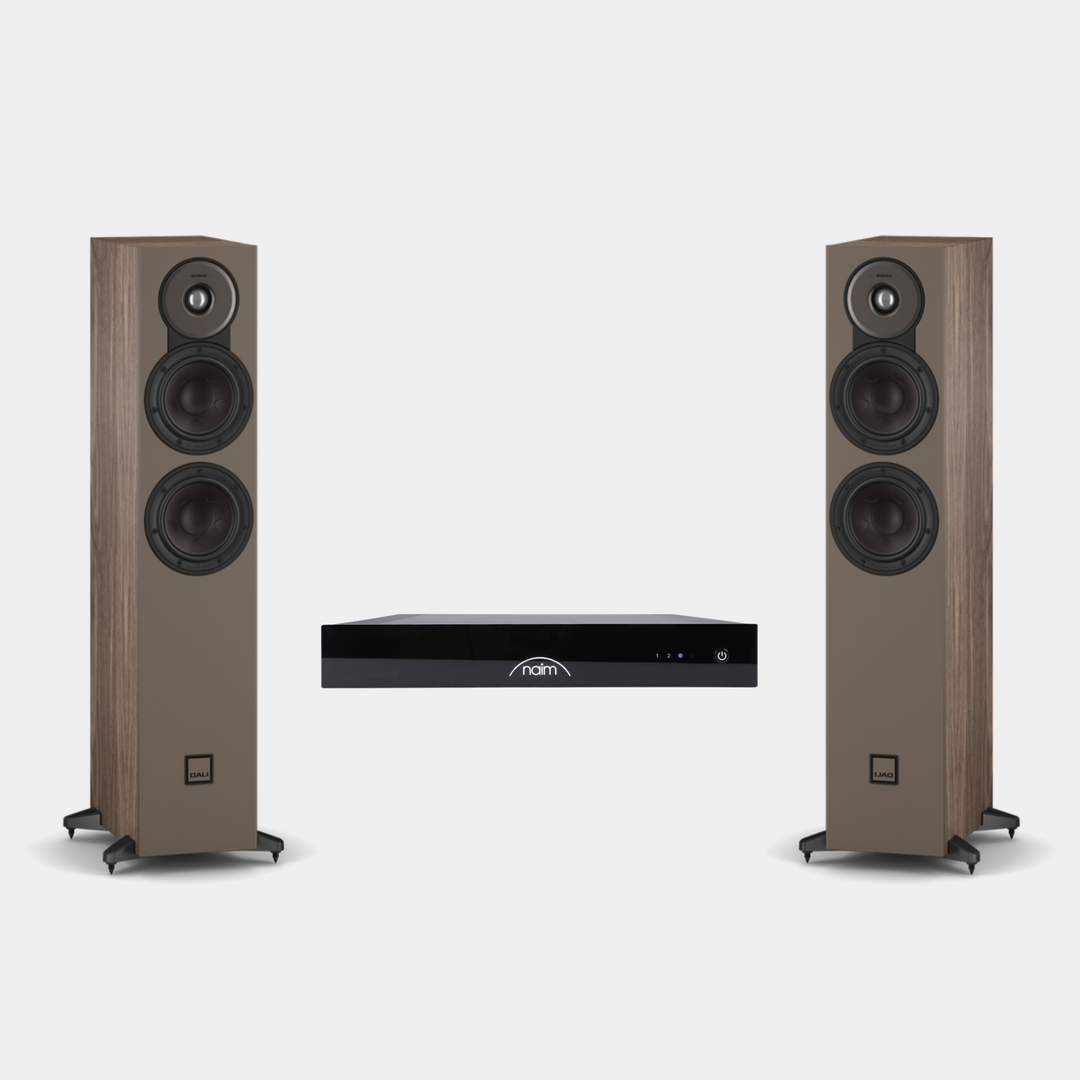 Dali + Naim - Low-Profile Streaming System Bundle