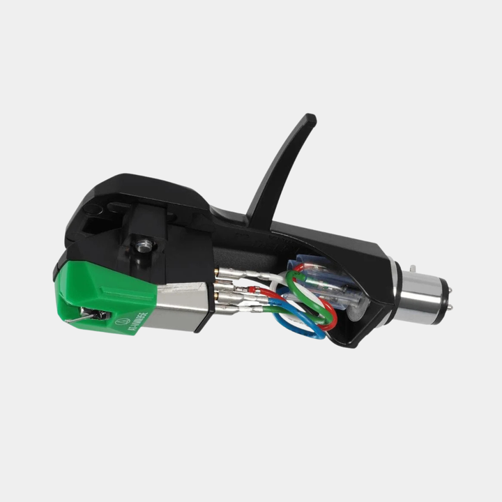 Audio Technica AT-VM Series Moving Magnet Cartridge on AT-HS6 Headshell
