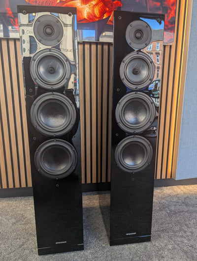 Spendor A9 Floorstanding Speakers in Piano Gloss Black - Pre-Owned