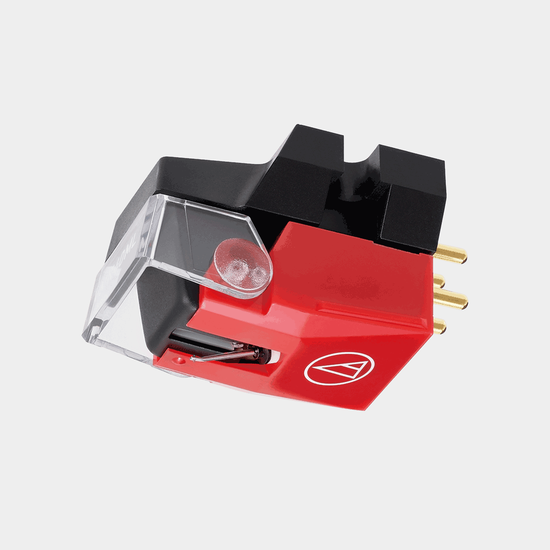 Audio Technica VM540ML Moving Magnet Cartridge | Red and Black | Hero Shot | Holburn Online