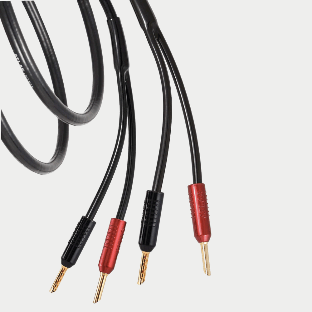 Atlas Hyper  1.5 speaker cable fitted with Achromatic Z plugs