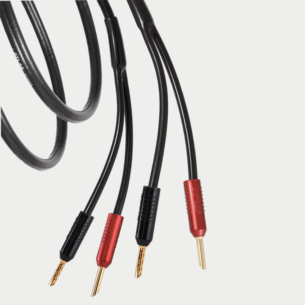 Atlas Hyper  3.5 speaker cable fitted with Achromatic Z plugs