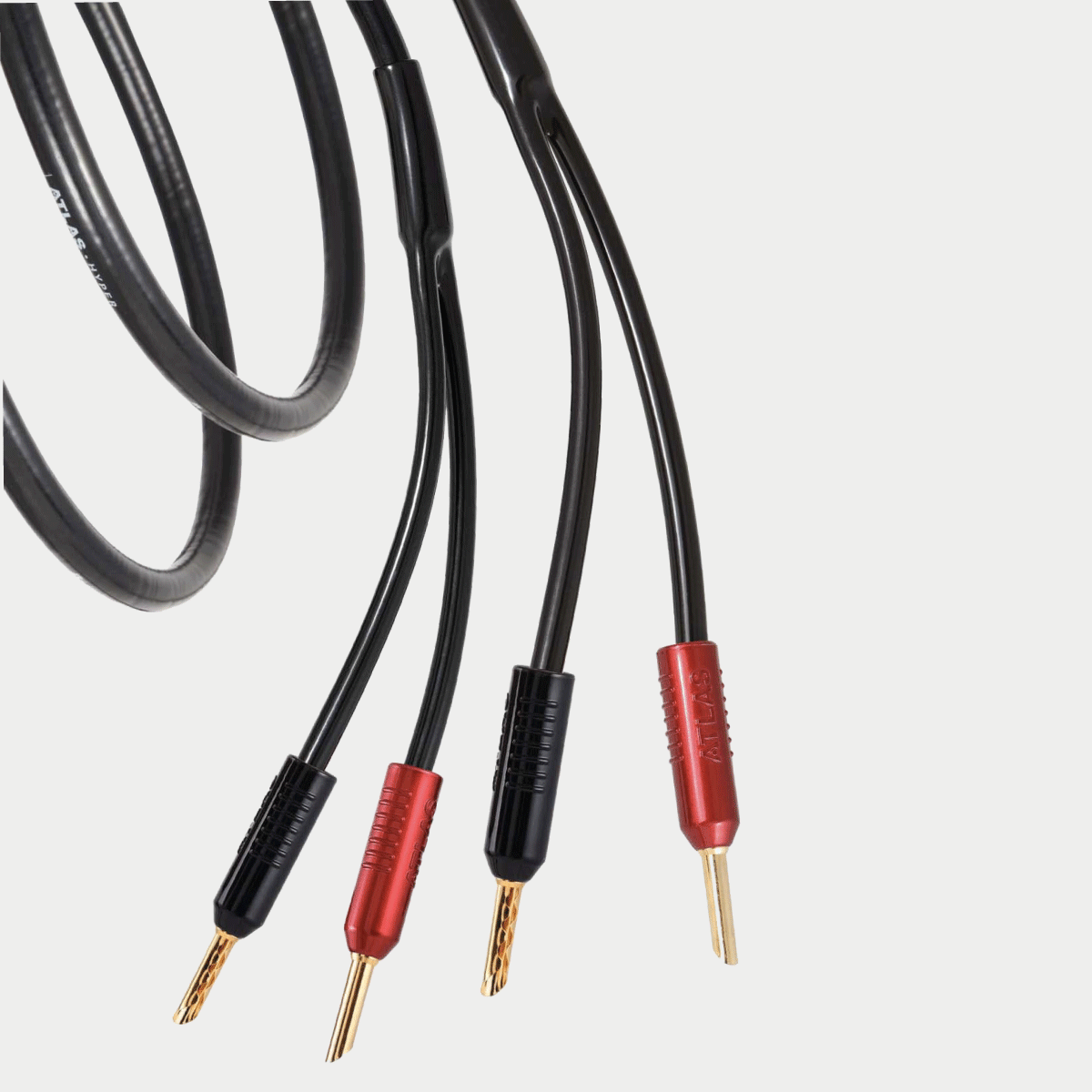 Atlas Hyper  3.5 speaker cable fitted with Achromatic Z plugs