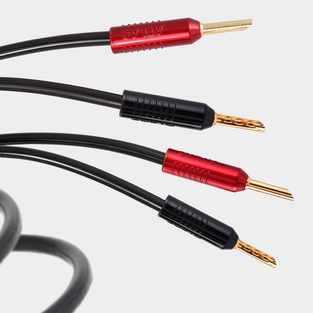 Atlas Hyper  1.5 speaker cable fitted with Achromatic Z plugs