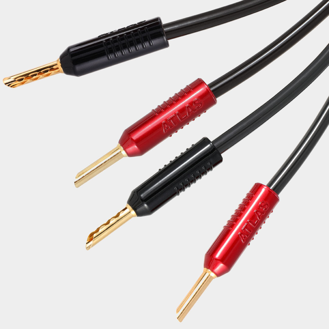 Atlas Hyper  2.0 speaker cable fitted with Achromatic Z plugs