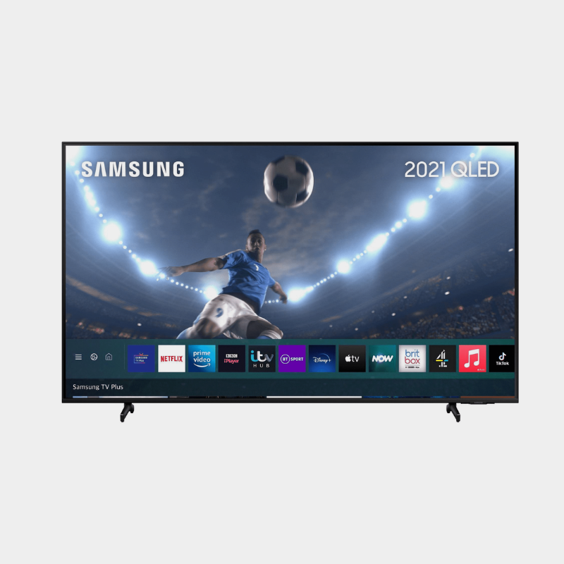 Samsung Q60AA TV front view with feet | Holburn Online