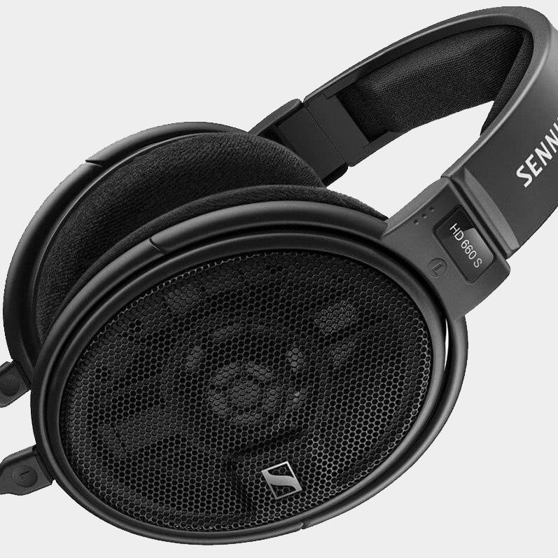 Sennheiser HD660s Wired Headphones | Black | Side View | Holburn Online