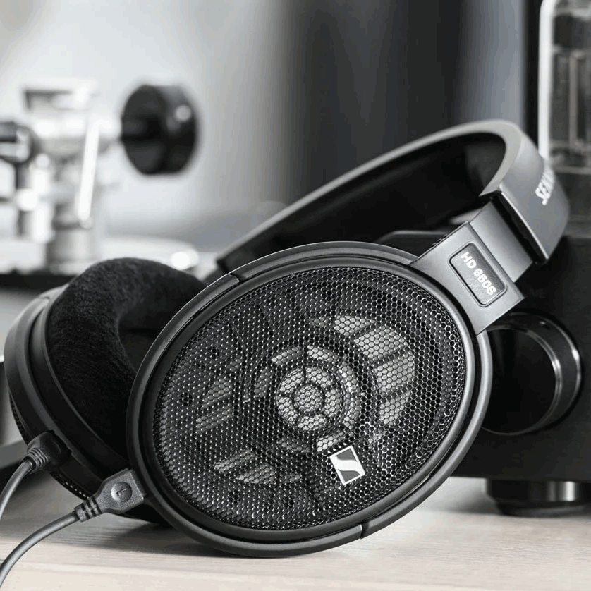 Sennheiser HD660s Wired Headphones | Black | Side View | Lifestyle Shot | Holburn Online
