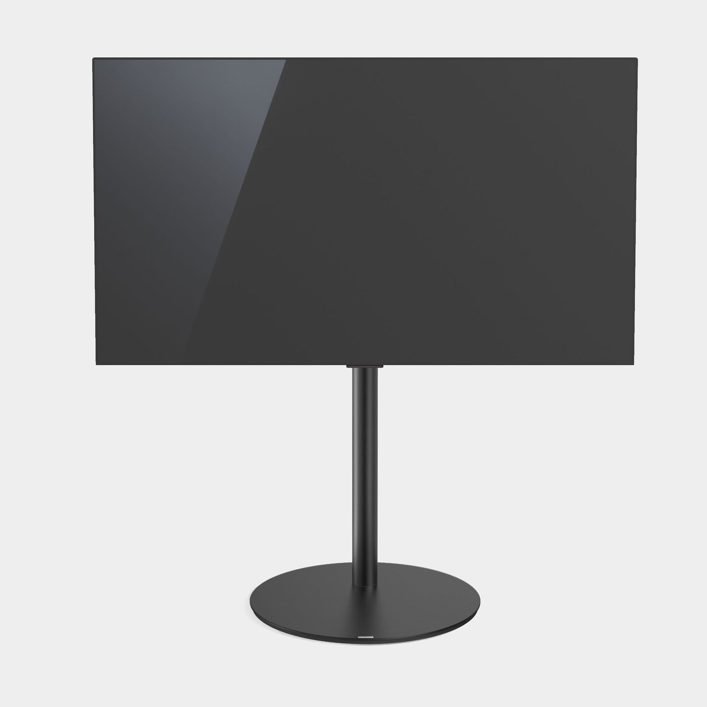 Spectral Circle VX1000 Rotating TV Stand | Front View | Satin Black | Holburn Online