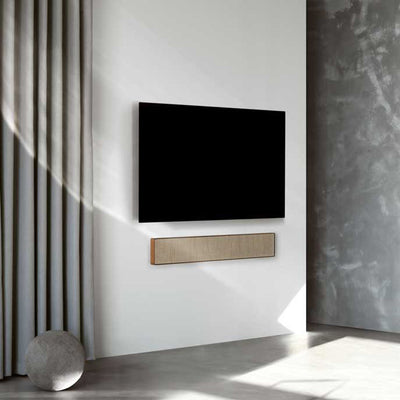 A beautiful soundbar crafted from real oak and packed with powerful speakers