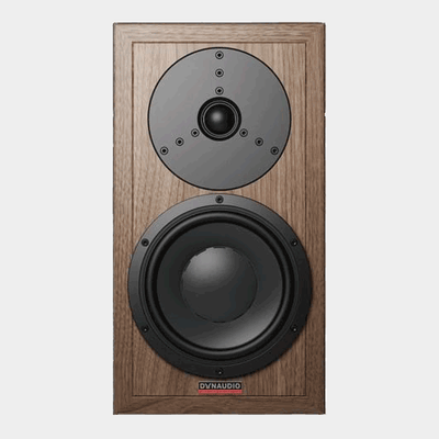 Dynaudio Heritage Special Loudspeakers | American Walnut | Front View | Grill Off | Holburn Online