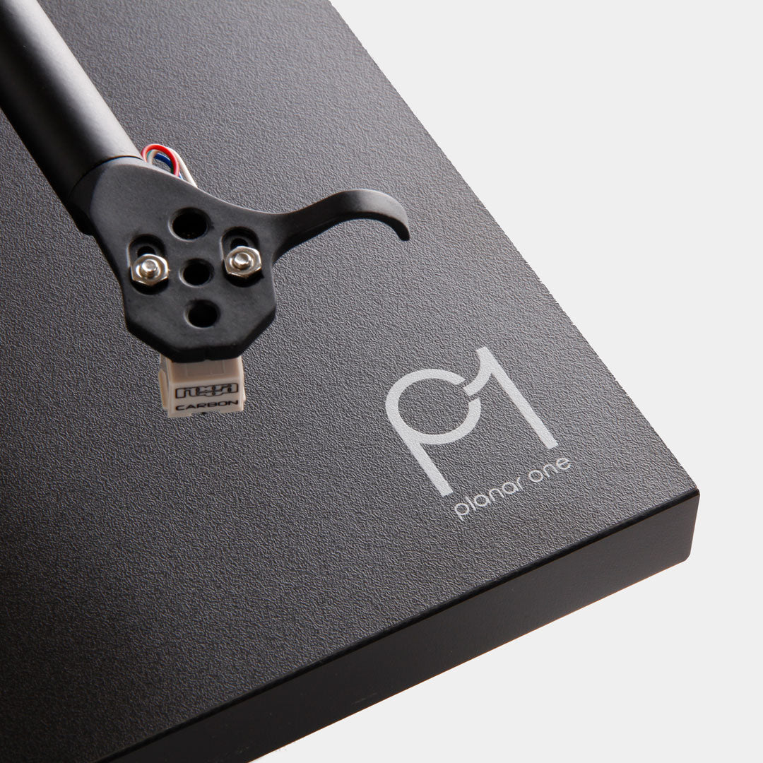 Rega Planar 1 | Turntable | Close up | Matt Black | Holburn Online