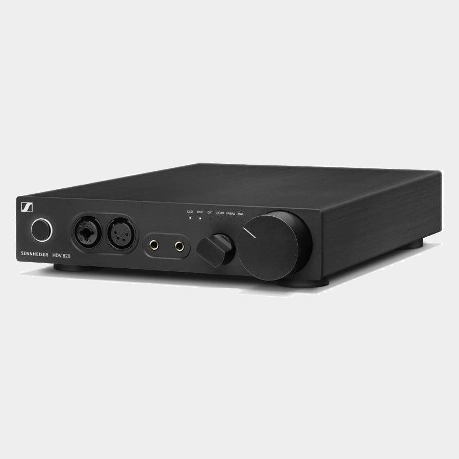Sennheiser HDV 820 | Headphone Amplifier | Front Angle View | Black | Holburn Online