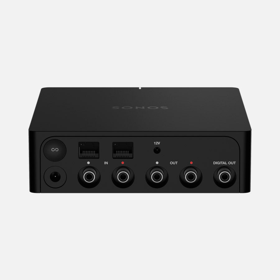 These connection points allow you to connect hifi and turntables to enable streaming